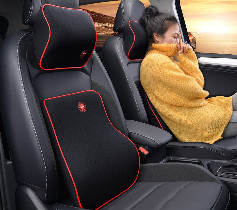 ErgoDrive™ Memory Foam Car Headrest & Lumbar Support Set: Ultimate Comfort for Drivers - OnlineFam Store