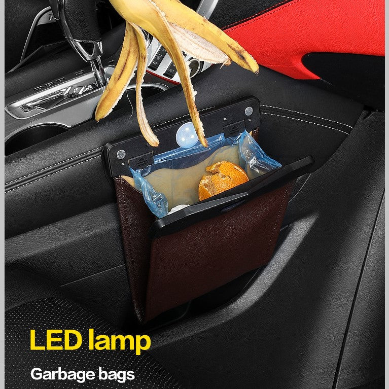 BrightBin: The Ultimate LED Car Trash Can Organizer - OnlineFam Store