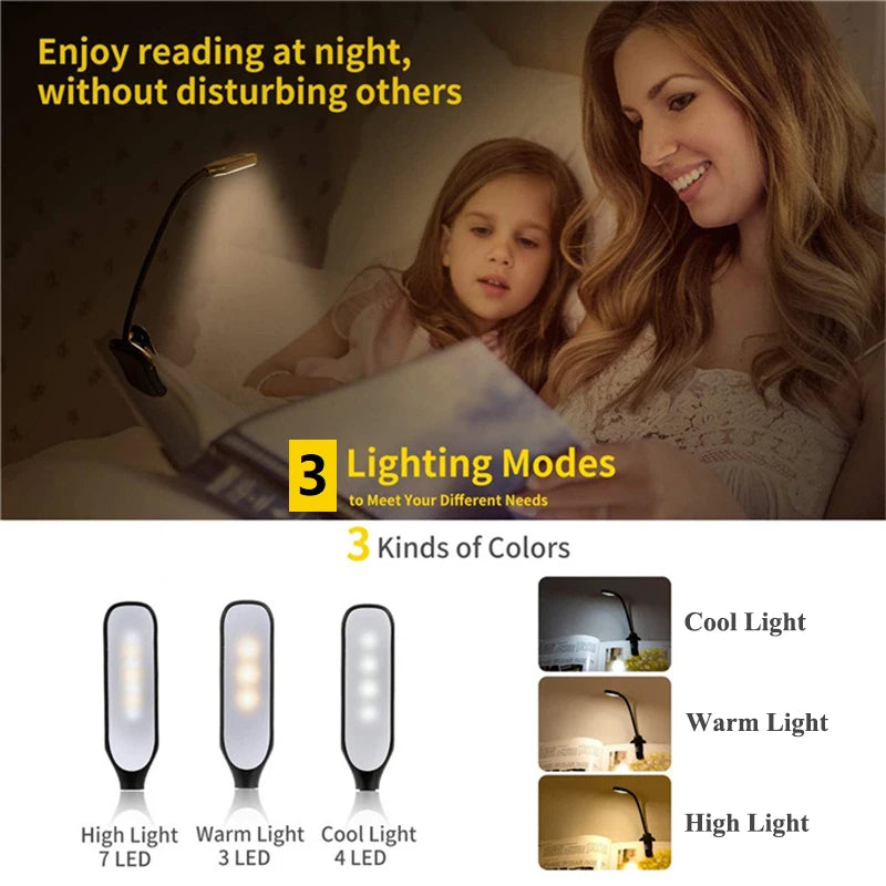 LumiFlex 7 LED Clip-On Reading Light