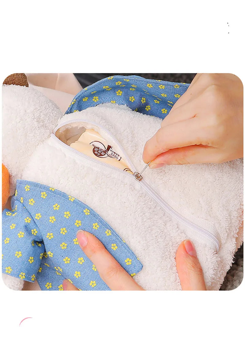 Cuddly Duck Plush Car Tissue Box Holder