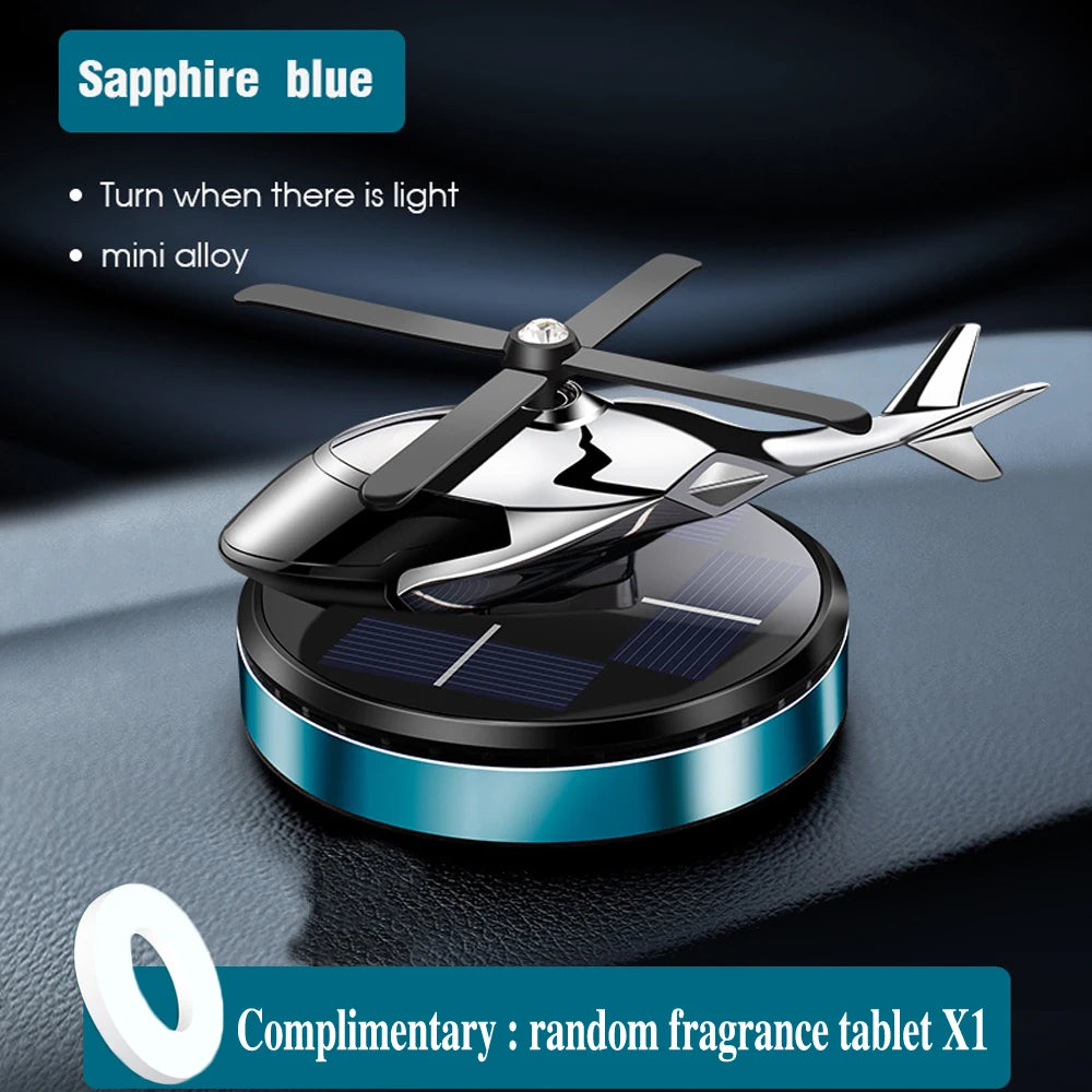 SolarSpin Helicopter Car Air Freshener