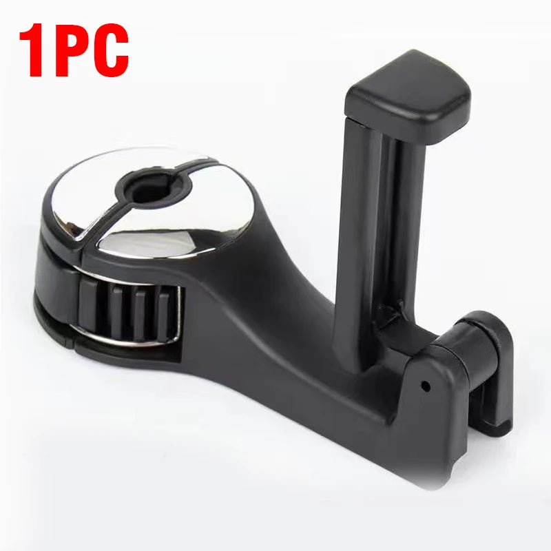 2 in 1 Car Phone Holder and Headrest Hook - Streamlined Storage and Viewing