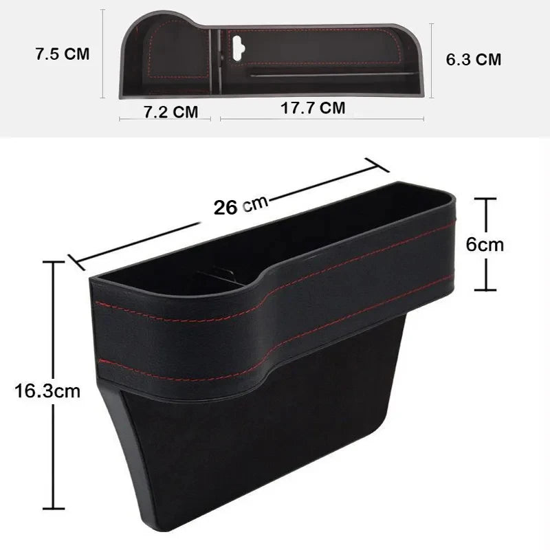 Universal Car Seat Crevice Storage Box - Gap Slit Pocket Catcher Organizer