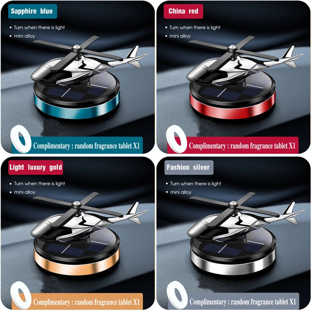SolarSpin Helicopter Car Air Freshener