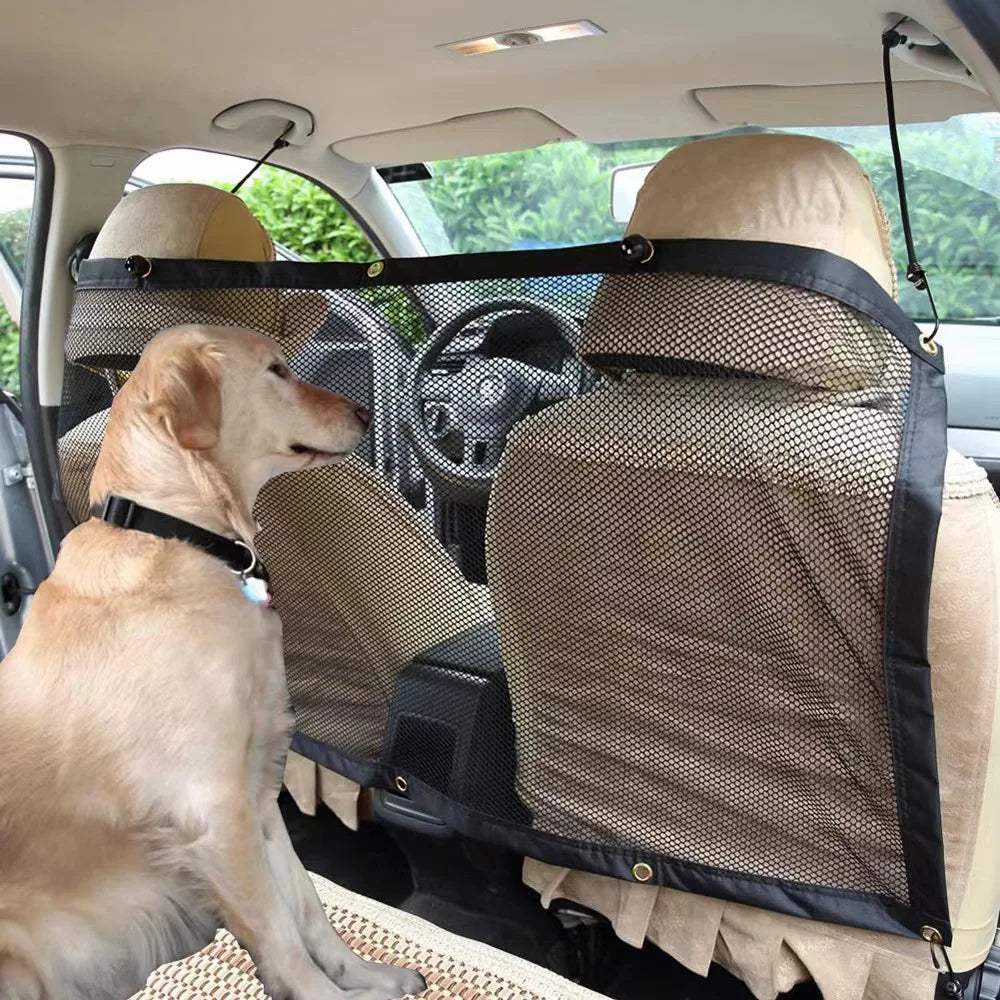 Portable Car Pet Fence - Safety Barrier Mesh for Dogs and Kids