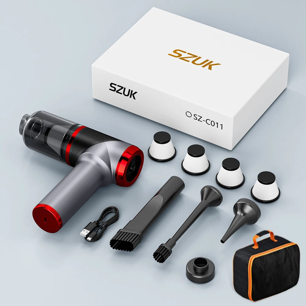 SZUK Handheld Vehicle Vacuum Cleaner - Powerful Wireless Cleaning Tool