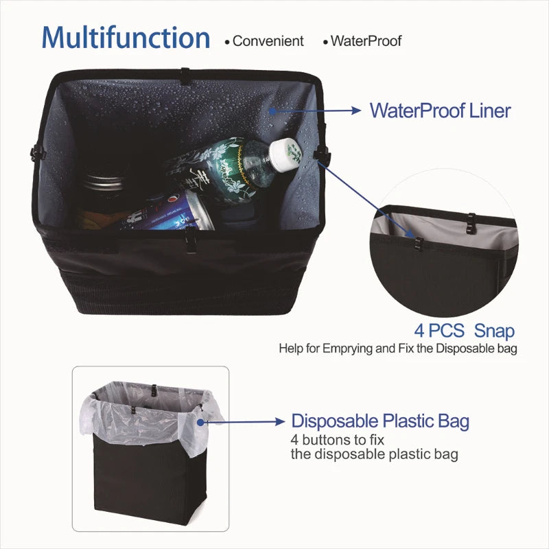 Portable Foldable Car Trash Can - A Neat Solution for Every Driver