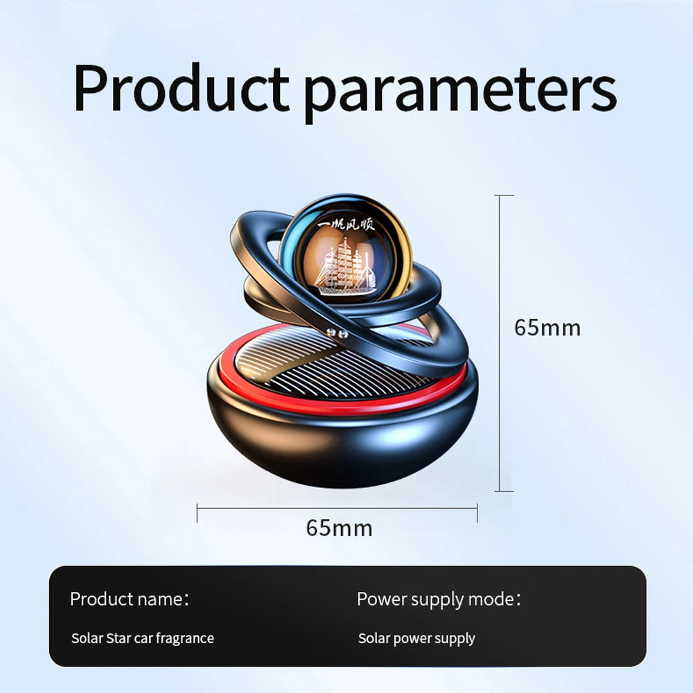 CAPT.LIKE Solar Car Air Freshener - Elegant Aromatherapy on the Go