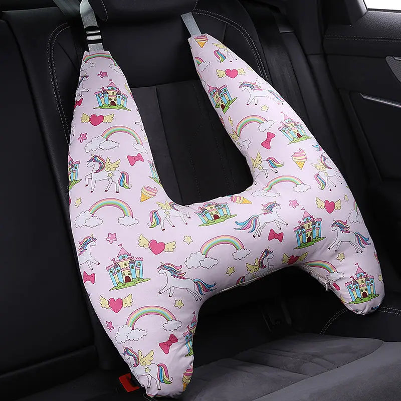 Adorable U-Shape Kids' Travel Neck Pillow - Cute Animal Designs