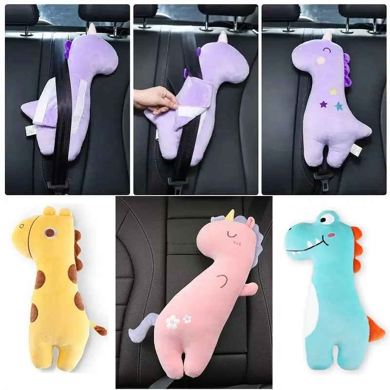 Unicorn Themed Car Safety Belt Pillow for Children