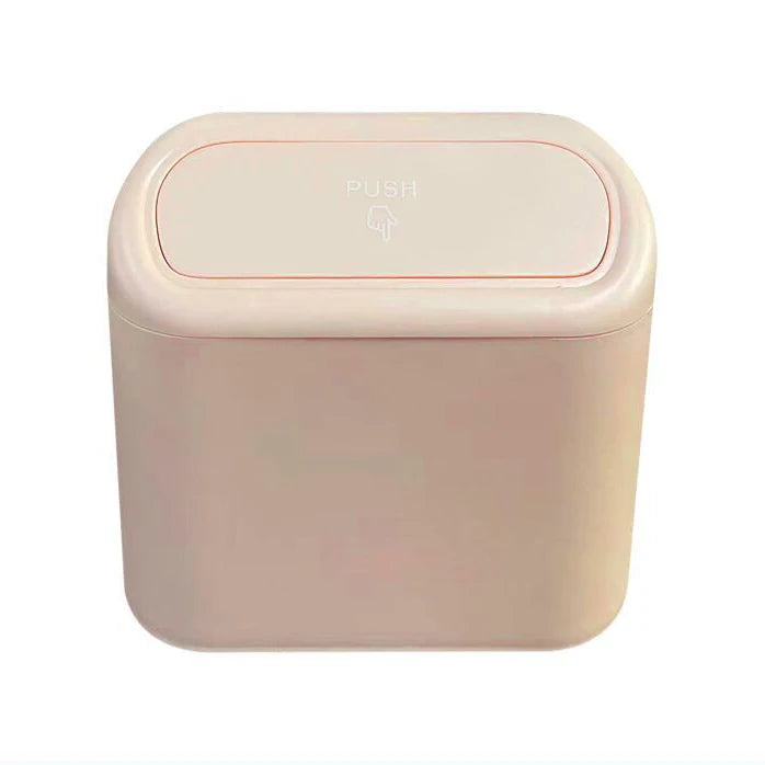 Compact Hanging Mini Car Trash Can with Lid