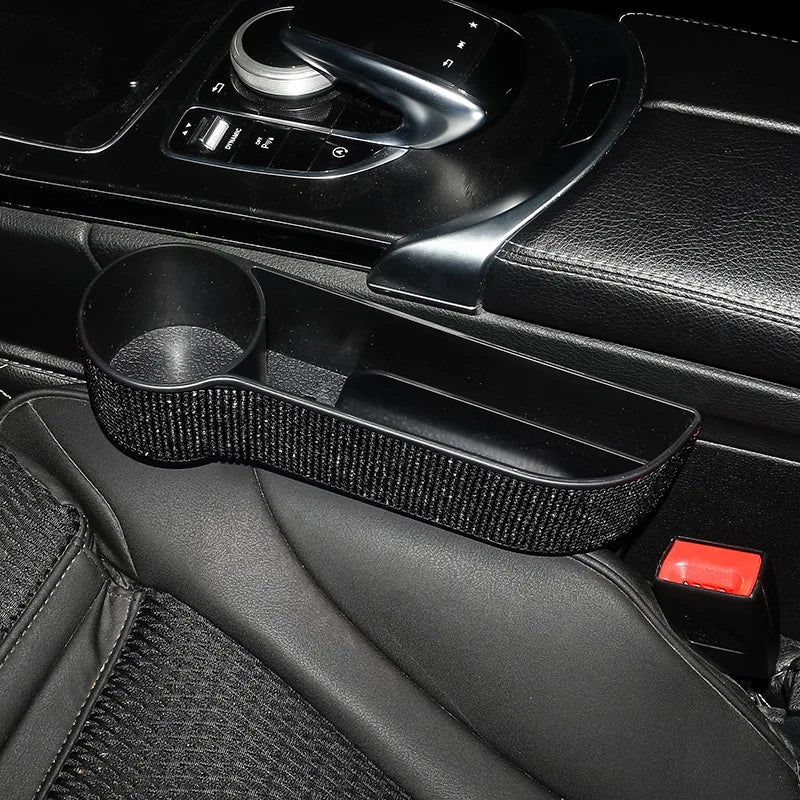 Crystal Bling Car Seat Gap Crevice Storage Box
