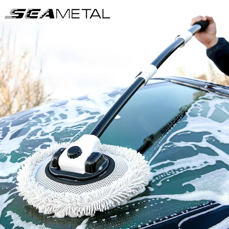 SEAMETAL 15 Degree Bend Car Cleaning Brush - Extendable and Flexible for Perfect Cleaning