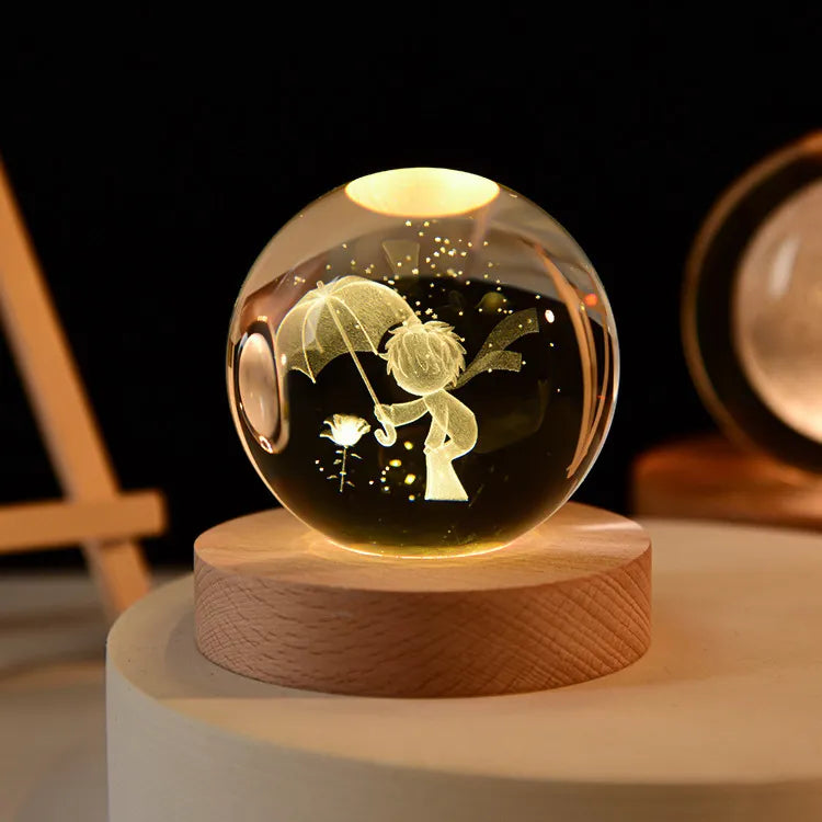 Celestial Sphere 3D Crystal Ball LED Night Light