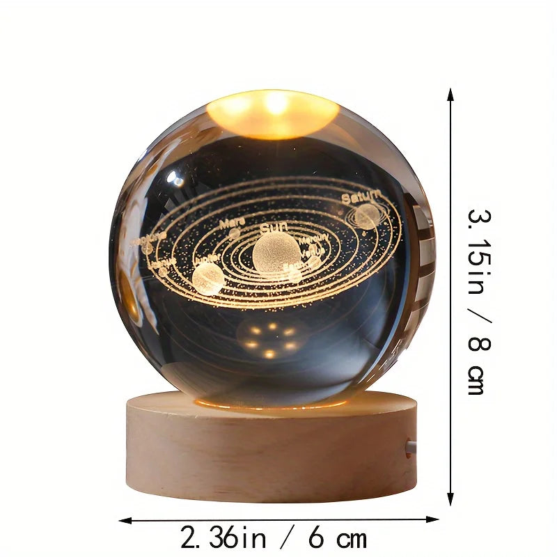 Celestial Sphere 3D Crystal Ball LED Night Light