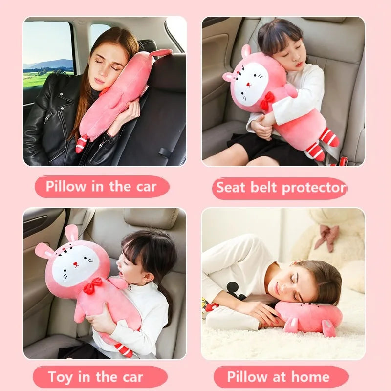 Unicorn Themed Car Safety Belt Pillow for Children