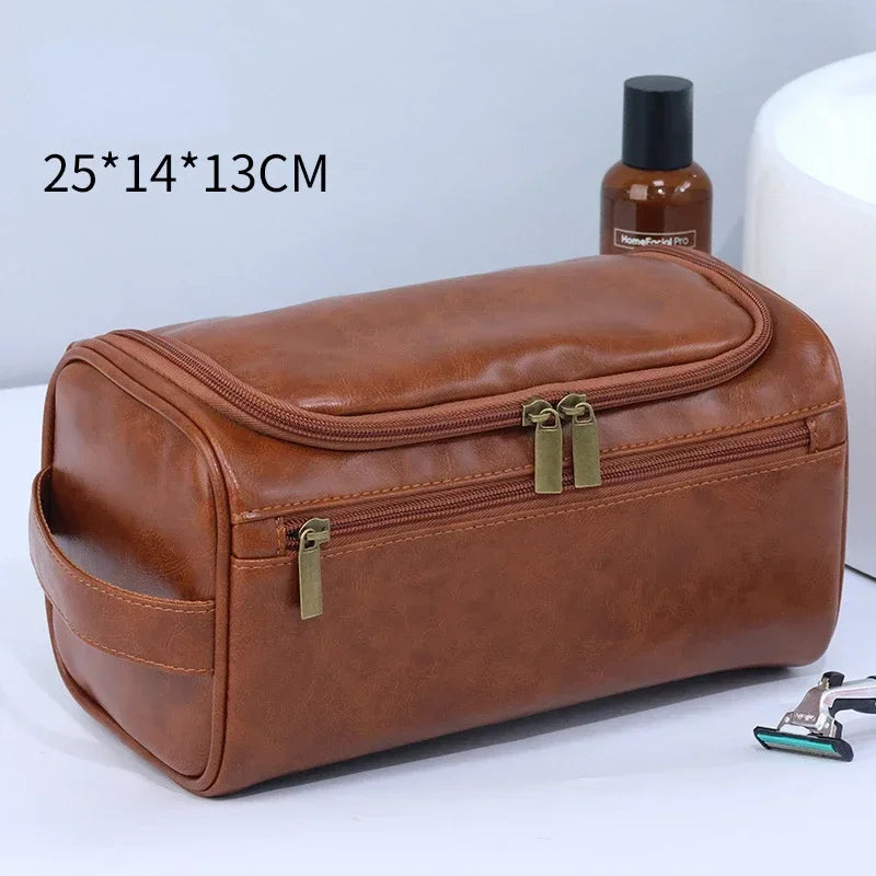 Vintage Luxury Men's Toiletry Bag - Hanging Travel Organizer