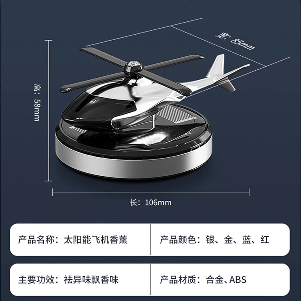 SolarSpin Helicopter Car Air Freshener