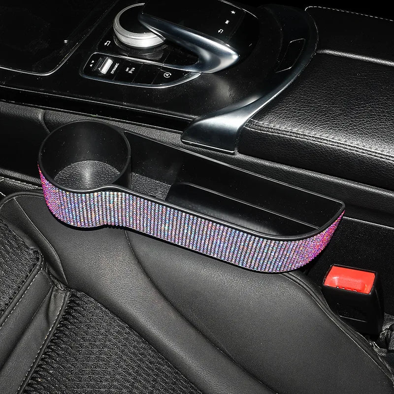 Crystal Bling Car Seat Gap Crevice Storage Box