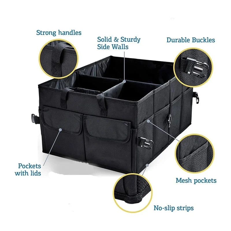 Big Capacity Car Trunk Organizer - Collapsible 2000L Storage Box