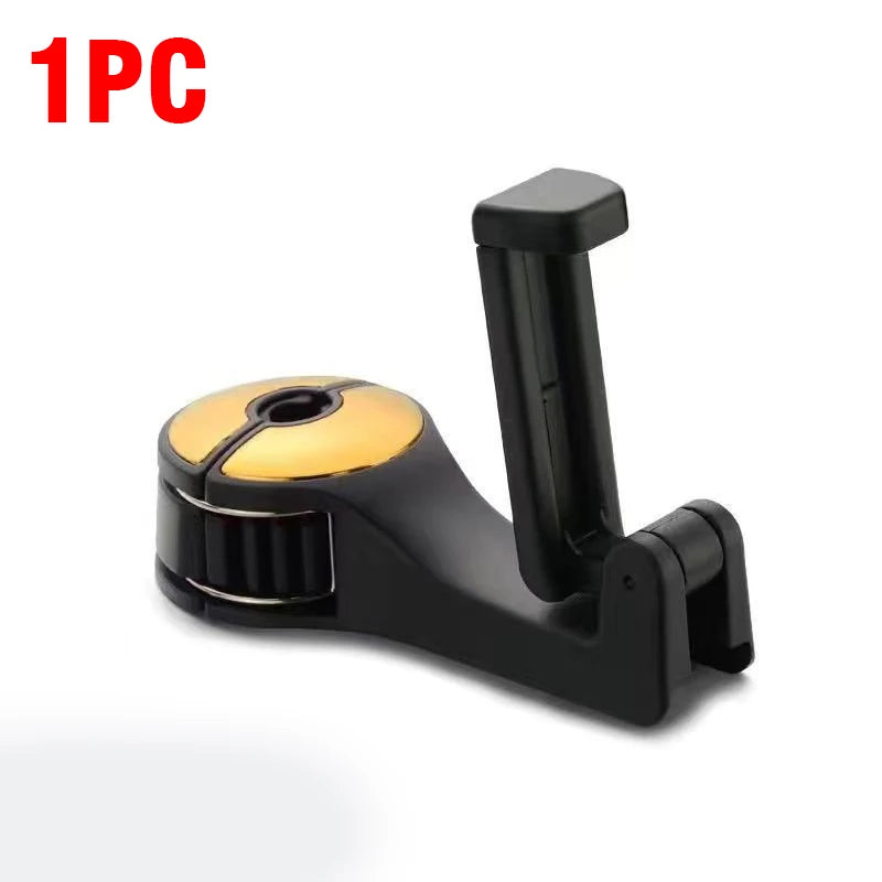 2 in 1 Car Phone Holder and Headrest Hook - Streamlined Storage and Viewing