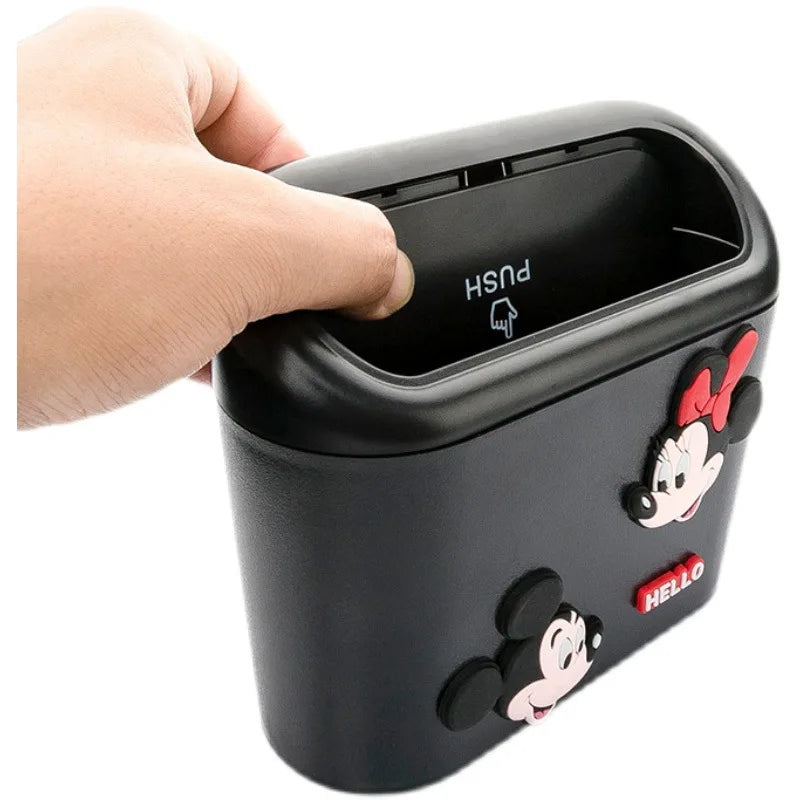 Disney Mickey & Minnie Mouse and Cute Corgi Car Trash Can - Magical Tidiness in Every Trip