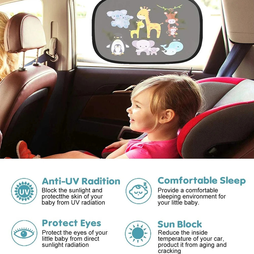 Universal Car SunShade Side Window Cover - Optimal Protection and Fun Design