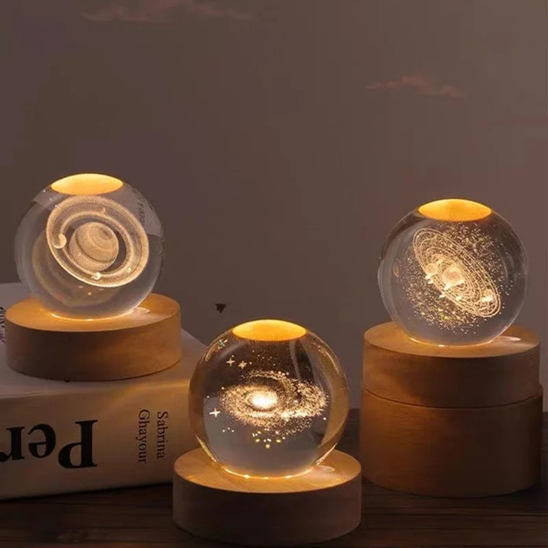 Celestial Sphere 3D Crystal Ball LED Night Light