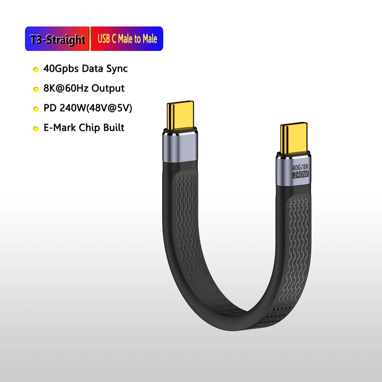 UltraCharge Pro USB-C 40Gbps Fast Charging Cable