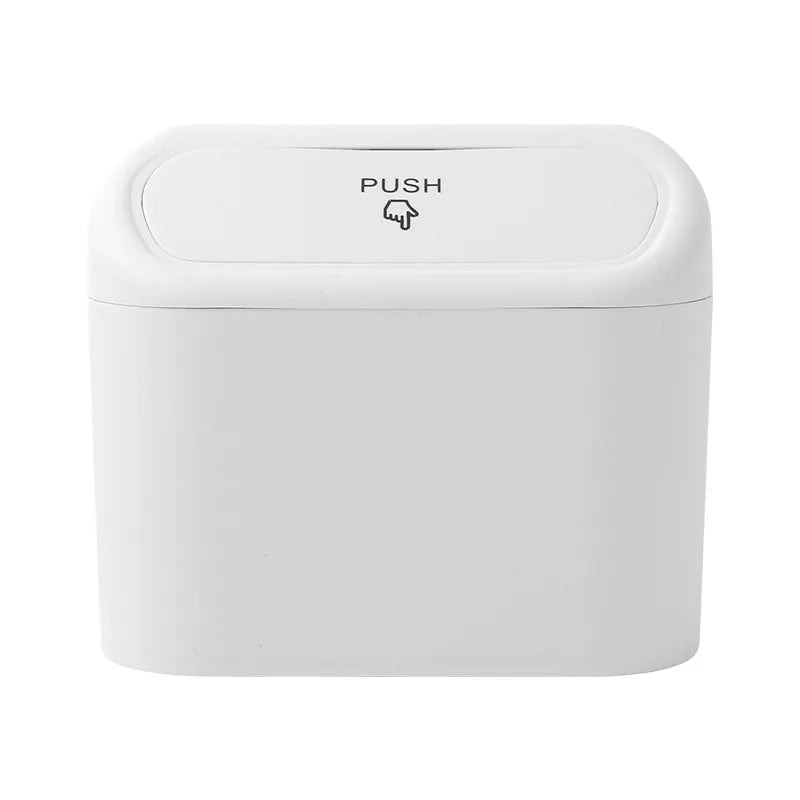Compact Hanging Mini Car Trash Can with Lid