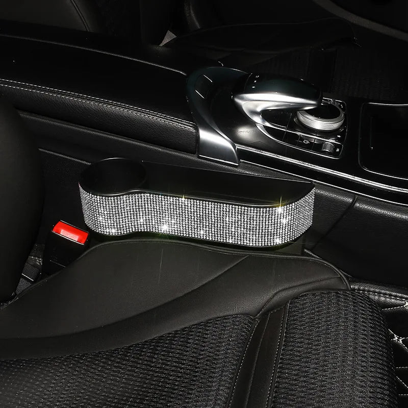 Crystal Bling Car Seat Gap Crevice Storage Box