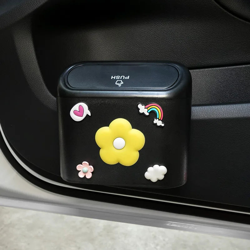 Disney Mickey & Minnie Mouse and Cute Corgi Car Trash Can - Magical Tidiness in Every Trip