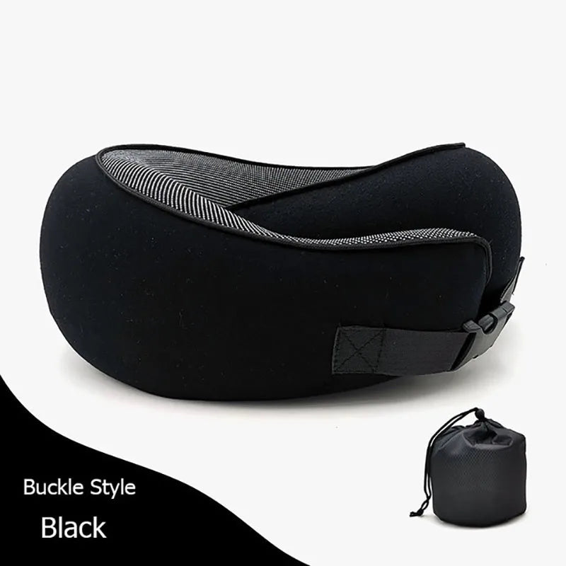 Ergonomic Memory Foam Travel Neck Pillow