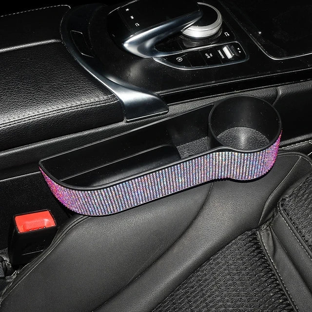 Crystal Bling Car Seat Gap Crevice Storage Box