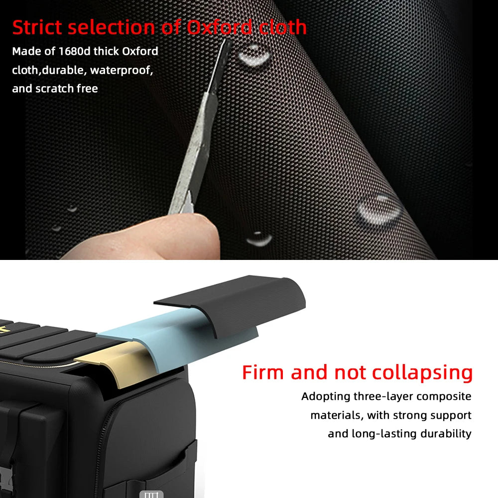 50L/70L Car Trunk Organizer - Oxford Cloth Multifunction Storage Box