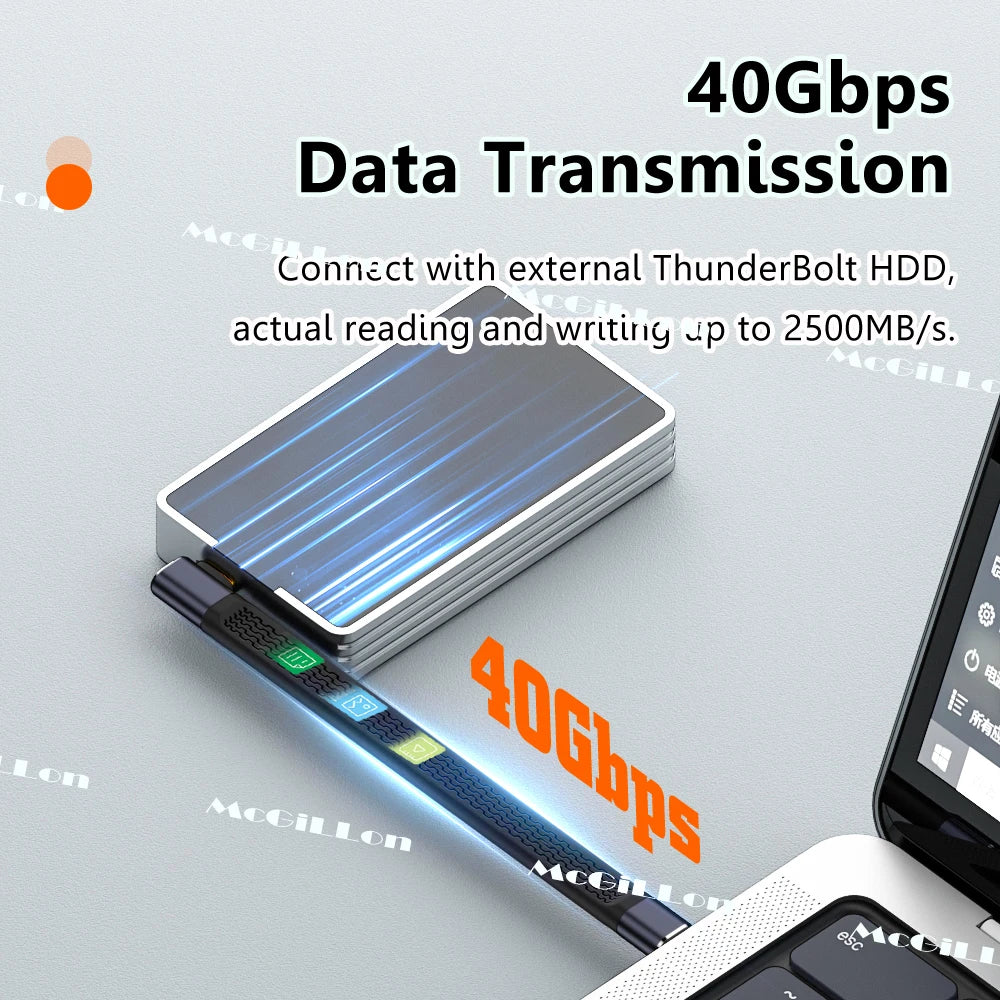 UltraCharge Pro USB-C 40Gbps Fast Charging Cable