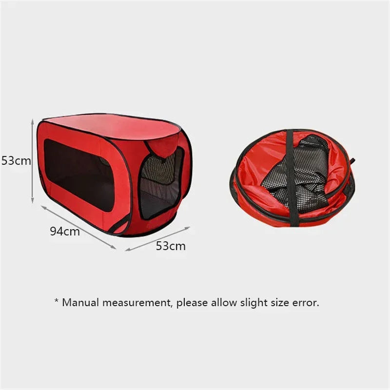 Expandable Portable Dog Kennel for Indoor, Outdoor, and Car Use