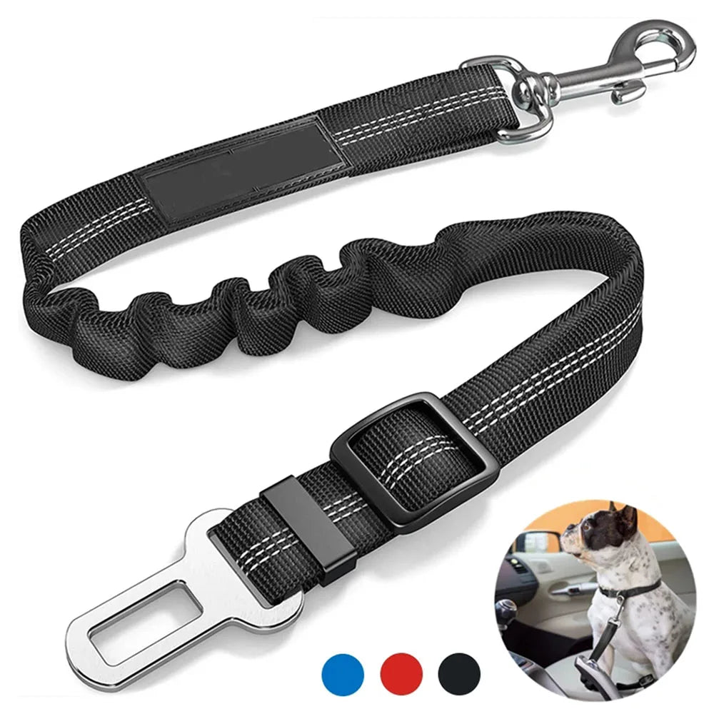 SafePup Adjustable Reflective Dog Seat Belt