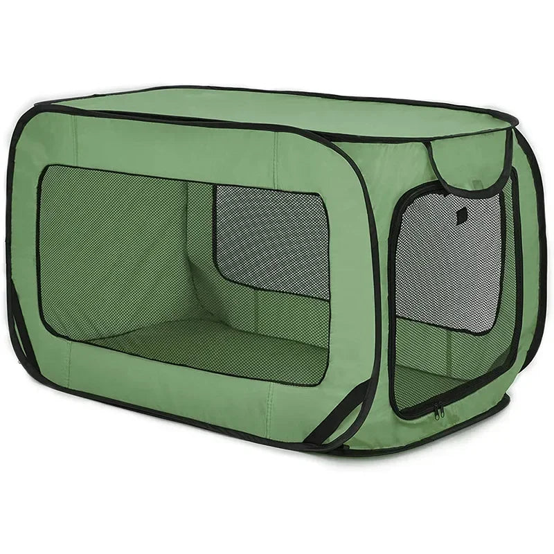 Expandable Portable Dog Kennel for Indoor, Outdoor, and Car Use