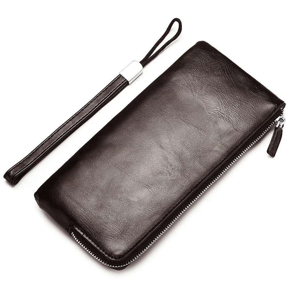 Business Style Men's PU Leather Clutch Wallet