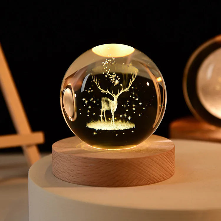 Celestial Sphere 3D Crystal Ball LED Night Light