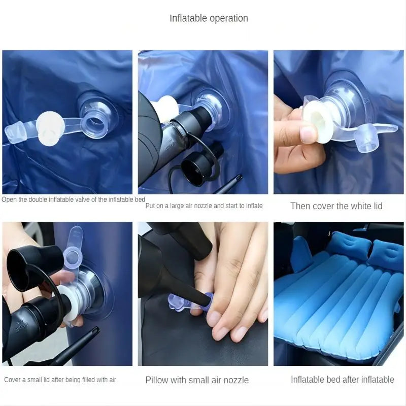 Deluxe Car Inflatable Bed with Ultra-Soft Flocking